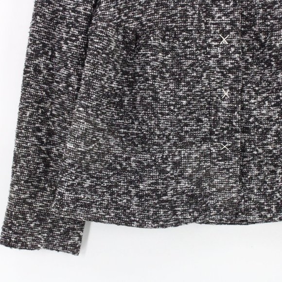Walter Blazer Jacket Womens Gray Button Front Knit Long Sleeve Lined Size 4 NWT - Picture 5 of 9